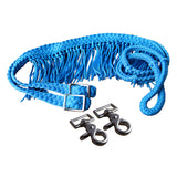 1" X 8Ft Hilason Braided Poly Barrel Horse Racing Reins Flat Grip Knots W/ Snaps