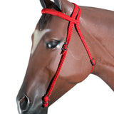 Black Horse Bridle Headstall Flat Braided Paracord By Hilason