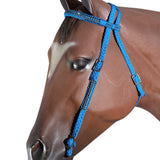 Horse Bridle Headstall Flat Braided Paracord Crystal Hilason