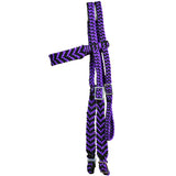 Horse Bridle Headstall Flat Braided Paracord Hilason