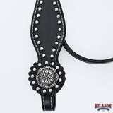 HILASON Western Horse Concho American Leather Headstall ‎Tan | for Horses