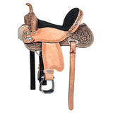 Hilason Western Horse American Leather Barrel Flex Tree Trail Child Saddle - Uhorse