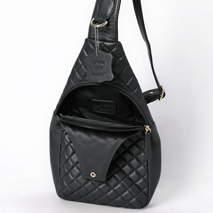 Never Mind Sling Genuine Leather Women Bag Western Handbag Purse