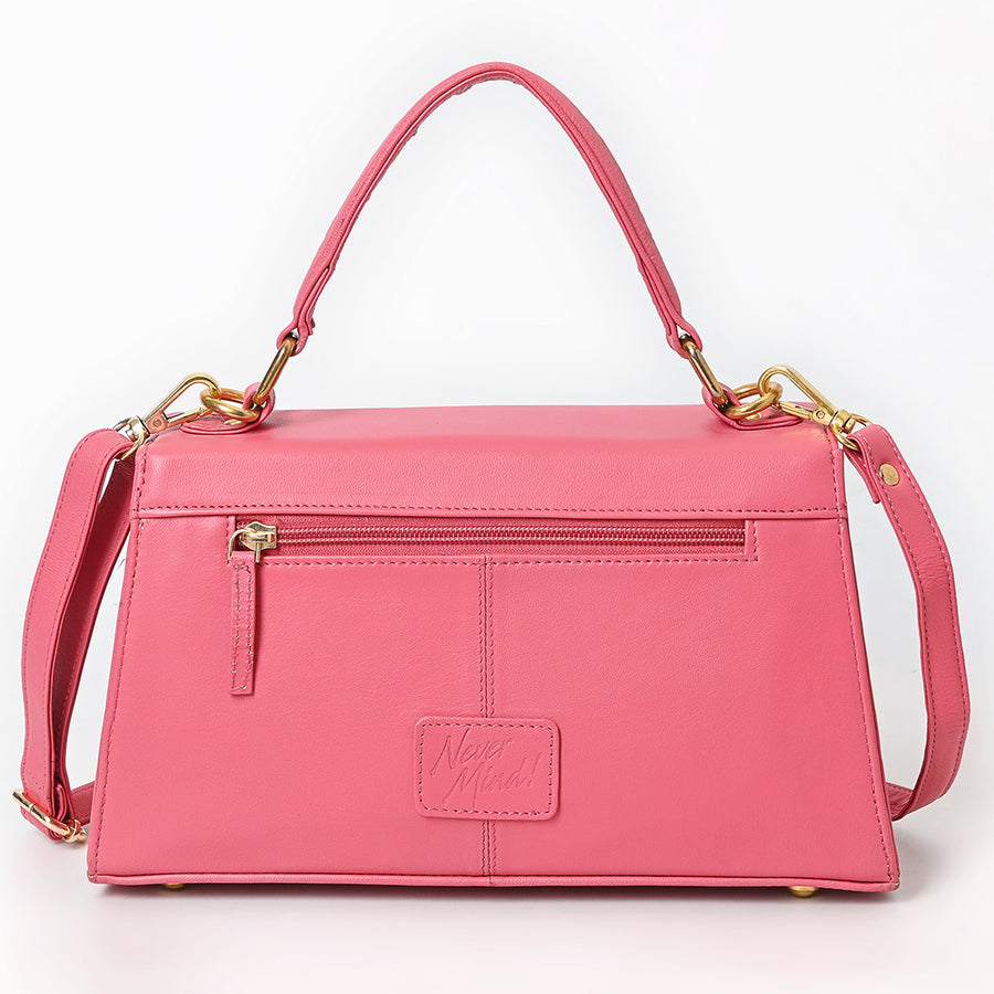 Never Mind Western Cross Body Genuine Leather Handbag Purse Wallet Bag For Women Girls