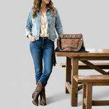 American Darling Shoulder Bag Beautifully Full Grain Genuine Leather women