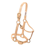 1 In Weaver Leather Western Horse Adjustable Chin And Throat Snap Halter Tan