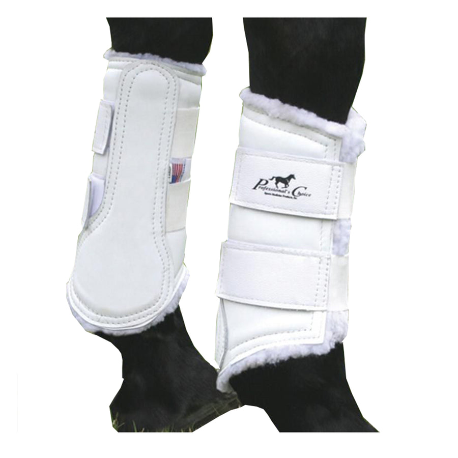Professional's Choice H. Leg Protection Leather Boot XLGR White – by Hilason – Cowboy and equestrian accessories