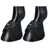 Tough1 Western Horse Bell Boots No Turn Training Protective Shock Absorbing Black