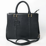 Never Mind  Briefcase Genuine Leather Women Bag Western Handbag Purse