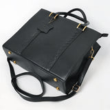 Never Mind  Briefcase Genuine Leather Women Bag Western Handbag Purse
