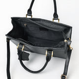 Never Mind  Briefcase Genuine Leather Women Bag Western Handbag Purse