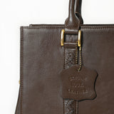 Never Mind Briefcase Genuine Leather Women Bag Western Handbag Purse