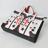 American Darling Tote Hand Printed Genuine Leather Women Bag Western Handbag Purse
