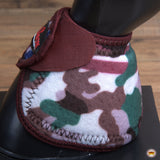 Hilason Western Horse No Turn Bell Boots Leg Protection Durable Camo