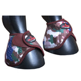 Hilason Western Horse No Turn Bell Boots Leg Protection Durable Camo Medium - Uhorse
