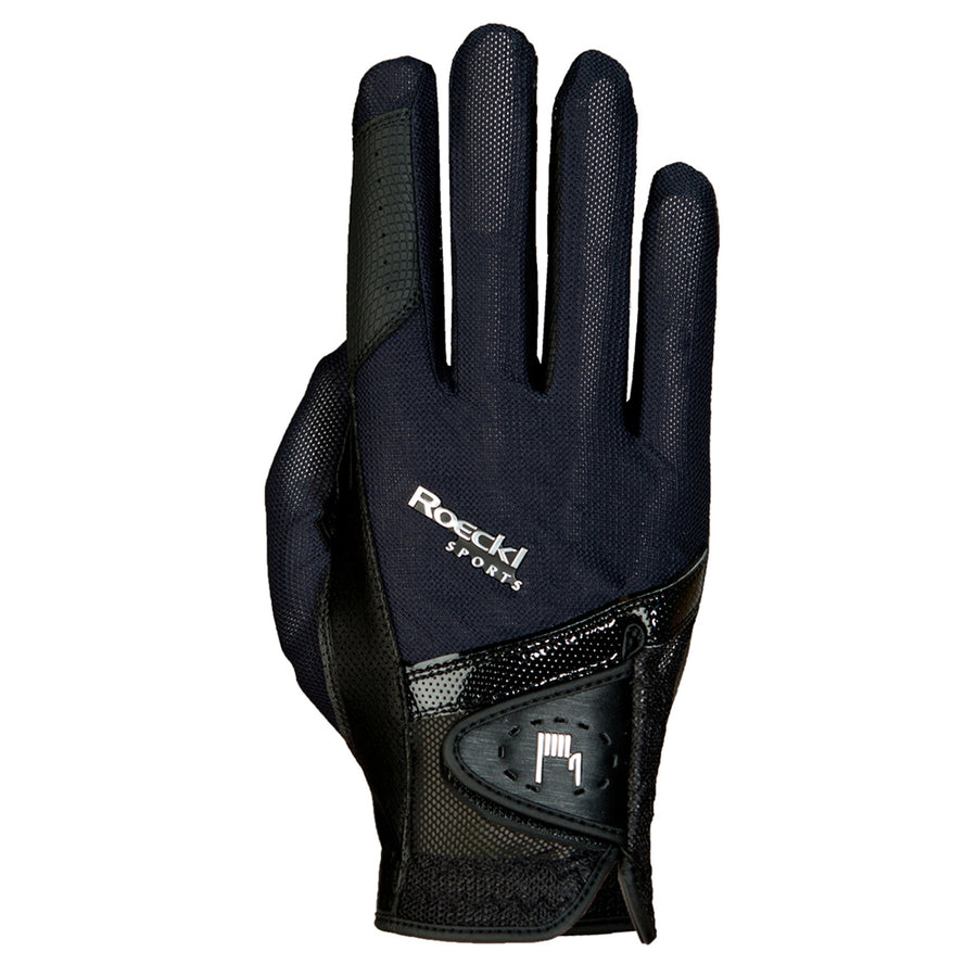 Size 8 Roeckl Madrid Unisex Horse Riding Gloves Pair Black Touchscreen Comapatible - Uhorse