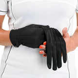 X Large Back On Track Hand Pain Relief Therepy Warmth Gloves Pair Black