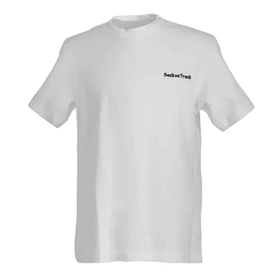 Medium Back On Track Unisex Short Sleeve Theraputic Shirt White – by Hilason – Cowboy and equestrian accessories