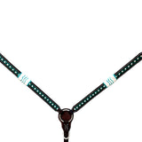Hilason Western Horse Hand Painted American Leather Tack Set Rawhide Braided Brown