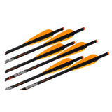 Wicked Ridge 20-Inch Shaft Black Aluminum Crossbow Fletching Arrows 6 Pack