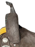 Hilason Western Horse Barrel Racing Wooden Tree American Leather Saddle
