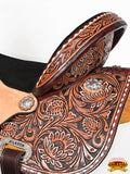 Hilason Western Horse Barrel Racing Wooden Tree American Leather Saddle