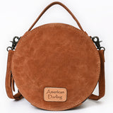 American Darling Canteen Bag Beautifully Suede Leather women Handbag