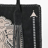 American Darling Tote Genuine Suede Leather Women Bag Western Handbag