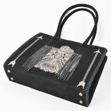 American Darling Tote Genuine Suede Leather Women Bag Western Handbag