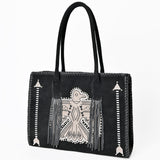 American Darling Tote Genuine Suede Leather Women Bag Western Handbag