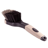 Horze Western Horse & Animal Pets Comfortable Soft Touch Grip Brush Dark Brown