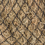 Tough1 Western Horse Pet Animals 6 Ft X 6 Ft Round Bale Hay Bag Net Black 2 1/2 Inch