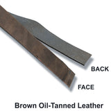 48 In Hilason Genuine Leather Flat Strap Strips for DIY Arts & Craft Projects Jewelry Tooling Home Décor Brown