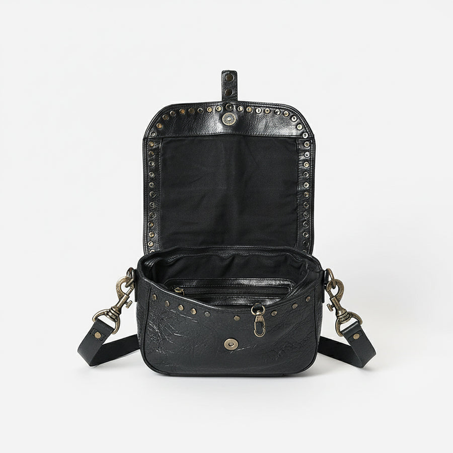 Spaghetti Western Crossbody Genuine Leather Women Bag Handbag Purse