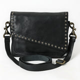 Spaghetti Western Crossbody Genuine Leather Women Bag Handbag Purse