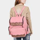 American Darling Backpack Beautifully Quilted Genuine Leather women bag