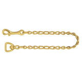 Hilason Western 20 In  LEAD CHAIN malleable iron SNAP 1 IN Swivel Brass Plated