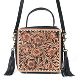 American Darling Crossbody Bag Beautifully Hand Tooled Leather women