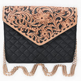 American Darling Envelope Bag Beautifully Hand Tooled Leather women
