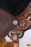 Hilason Western Horse Barrel Flex Tree Trail American Leather Saddle Antique Brown Gorgeous Floral Hand Tooled & Carved