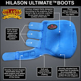 MEDIUM HILASON TURQUOISE HORSE FRONT LEG PROTECTION ULTIMATE SPORTS BOOTS PAIR