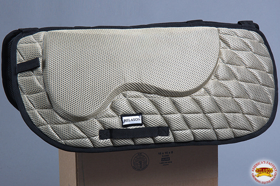 Hilason Western Horse English Saddle Pad Dressage Memory Foam And Antislip Gray