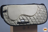 Hilason Western Horse English Saddle Pad Dressage Memory Foam And Antislip Gray