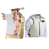 HILASON Western Horse Bull Riding Safety Leather Protective Vest and Rodeo Chaps Combo - Uhorse