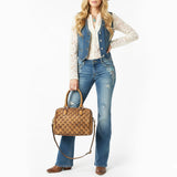 American Darling Tote Bag Beautifully Quilted Genuine Leather women