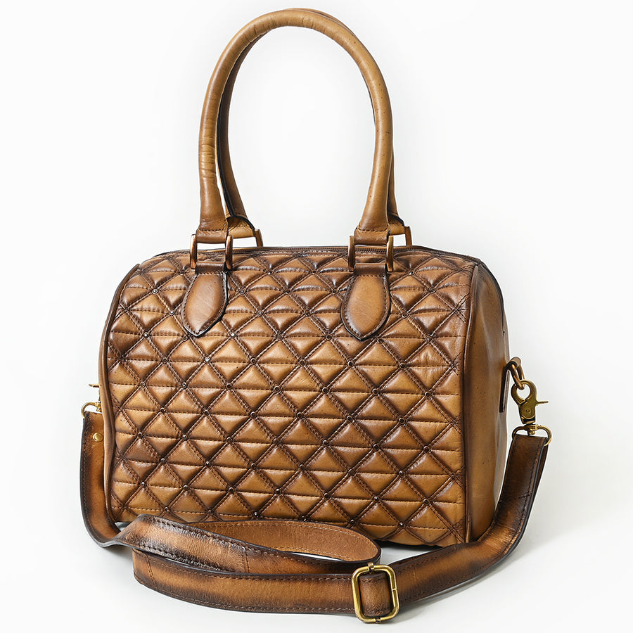 American Darling Tote Bag Beautifully Quilted Genuine Leather women bag - Uhorse