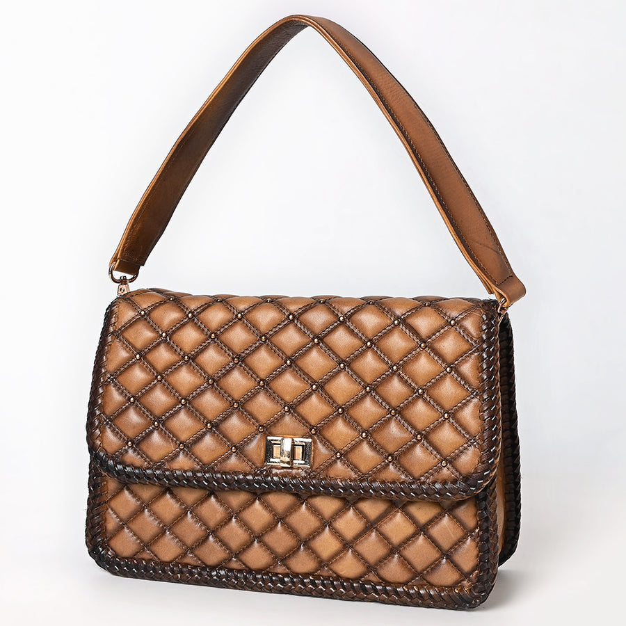 American Darling Shoulder Genuine Leather Women Bag Western Handbag Purse - Uhorse
