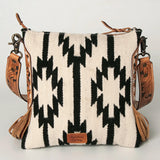 American Darling Messenger Hand Tooled Saddle Blanket Genuine Leather Women Bag Western Handbag Purse |