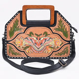 American Darling Clutch Beautifully Hand Painted Genuine Leather women handbag