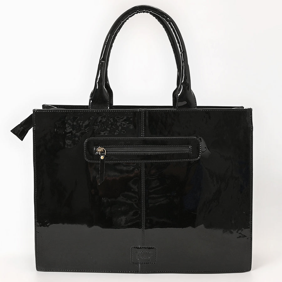 American Darling Handcrafted Embroidered Genuine Leather Tote Bag - Eco-Friendly Vegetable Tanned Full Grain Western Purse